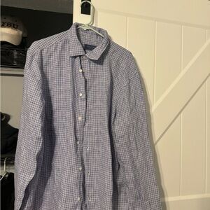 XL Long sleeve Vineyard Vines shirt. Purple plaid. Brand new